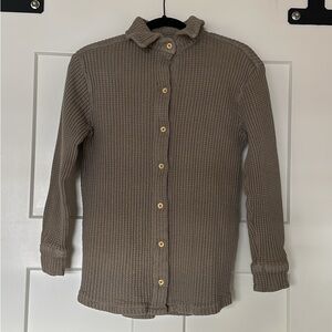 Waffle Button-Up Shirt